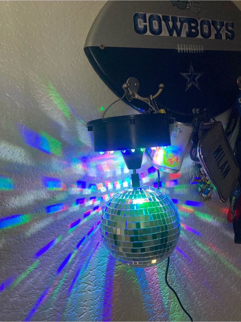 Disco Ball Light Rotating LED Party Light - Silver - Picture 12 of 13